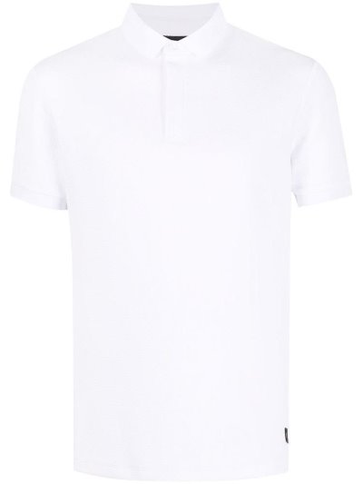 Armani Emporio Armani Geometric Textured Polo Majice Moški Bele | WGAXOXT2