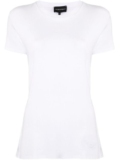 Armani Emporio Armani Knitted Flared Top Ženske Bele | YPBG7XX5