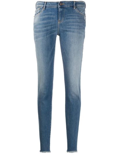 Armani Emporio Armani Low Waist Skinny Kavbojke Ženske Modre | U2T2OECK