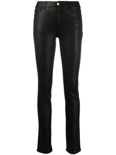 Armani Emporio Armani Mid Rise Skinny Kavbojke Ženske Črne | DWUZ78SF