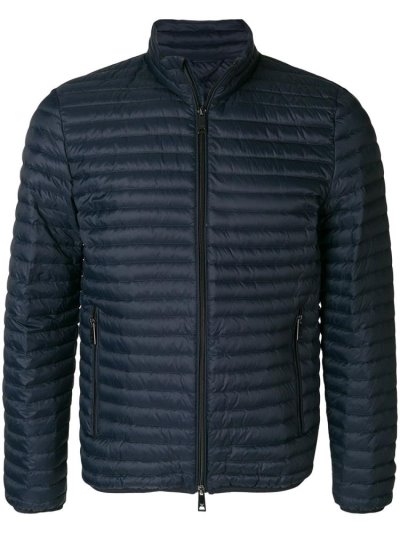 Armani Emporio Armani Padded Zip Up Jakne Moški Modre | KZN9V0YR