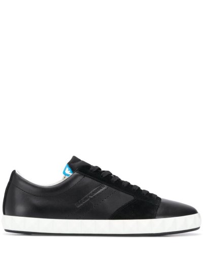 Armani Emporio Armani Panelled Low Top Superge Moški Črne | EBL817L3