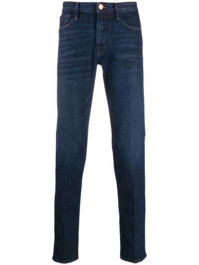 Armani Emporio Armani Slim Fit Denim Hlače Moški Modre | IYNXG63N