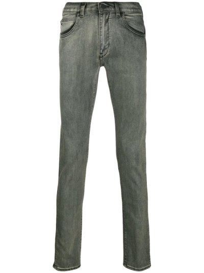 Armani Emporio Armani Slim Fit Kavbojke Moški Sive | VC3ZBNMA