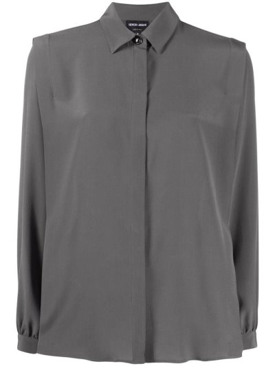 Armani Giorgio Armani Relaxed Fit Srajca Ženske Sive | FJ0ILJ6I