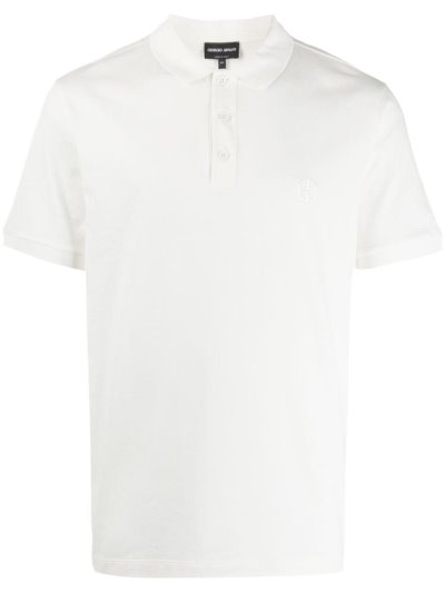 Armani Giorgio Armani Short Sleeve Polo Majice Moški Bele | JQTKKRU3