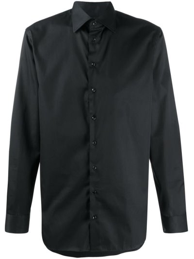 Armani Giorgio Armani Slim Fit Obleke Srajca Moški Črne | G3K1K8EO