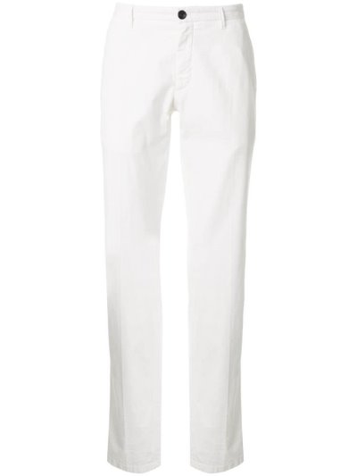 Armani Giorgio Armani Straight Leg Chino Hlače Moški Bele | GFUIZDGA