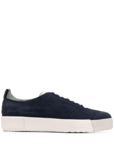 Armani Giorgio Armani Suede Lace Up Superge Moški Modre | LTHDJO12