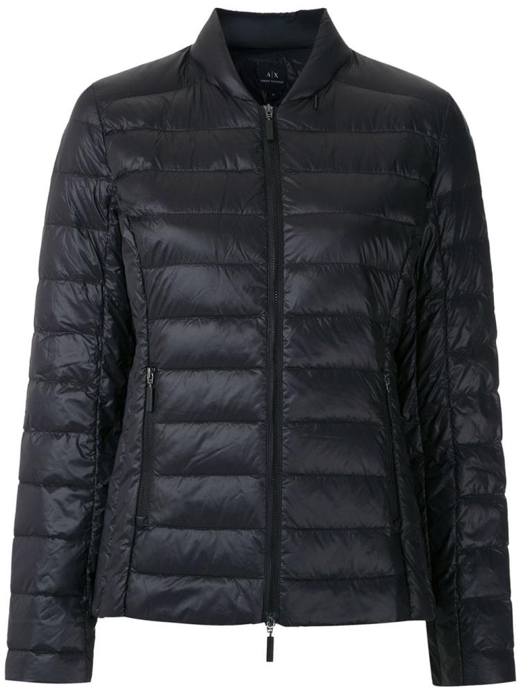 Armani Armani Exchange Zipped Padded Jacket Jakne Ženske Črne | NZR85W60