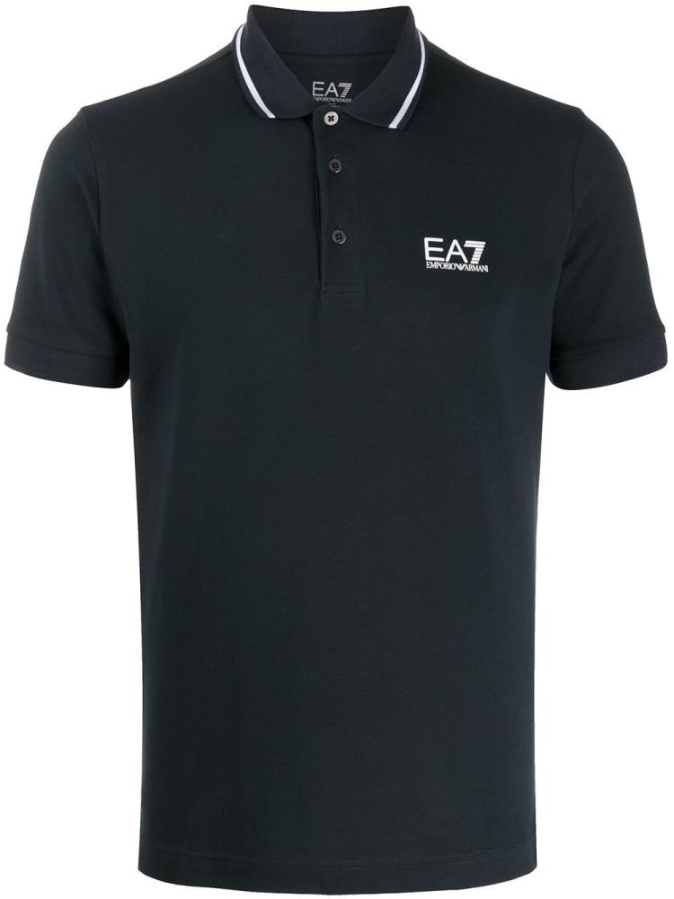 Armani Ea7 Emporio Armani Contrast Trim Polo Majice Moški Modre | 3VLUFMC3