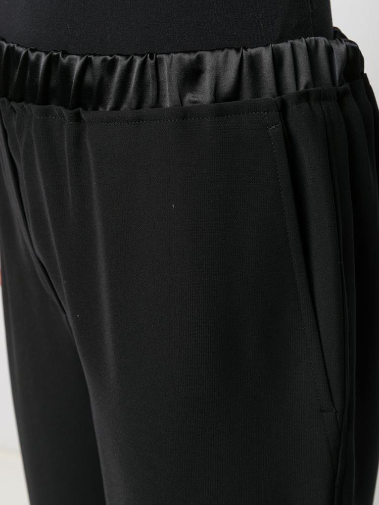 Armani Ea7 Emporio Armani Contrast Waist Hlače Ženske Črne | B6MSPI4H