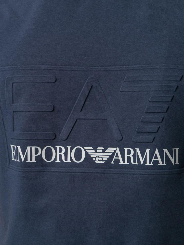 Armani Ea7 Emporio Armani Ea7 Embossed Logo Majice Moški Modre | 4IT4Y48B