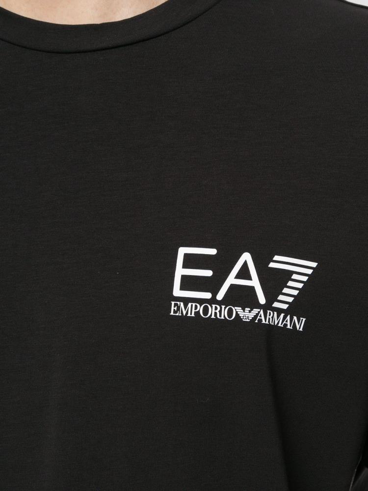 Armani Ea7 Emporio Armani Ea7 Tape Sides Majice Moški Črne | CDRUYJ7S