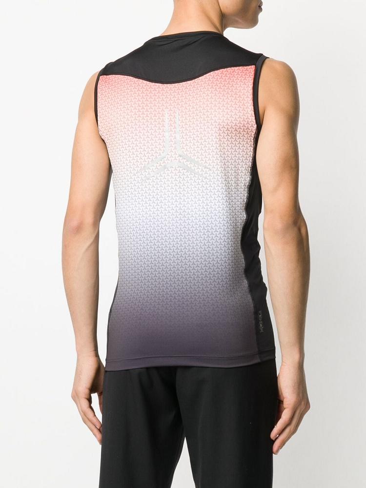 Armani Ea7 Emporio Armani Gradient Effect Sleeveless Top Moški Črne | RXPYTWM3