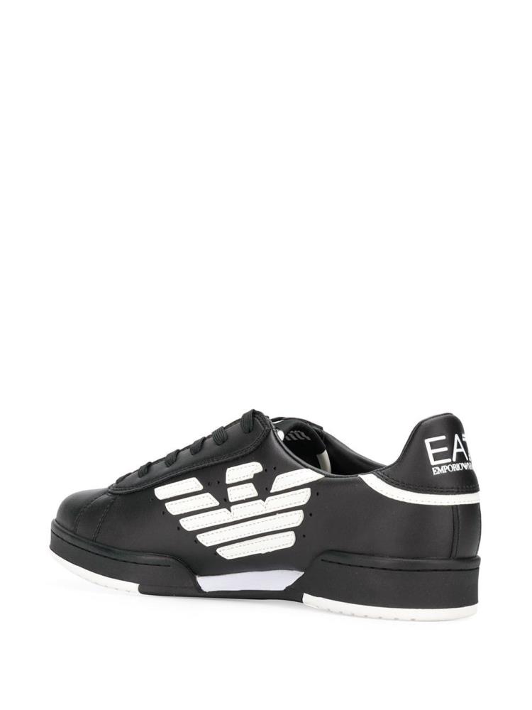 Armani Ea7 Emporio Armani Logo Low Top Superge Moški Črne Bele | 94SNWDGU