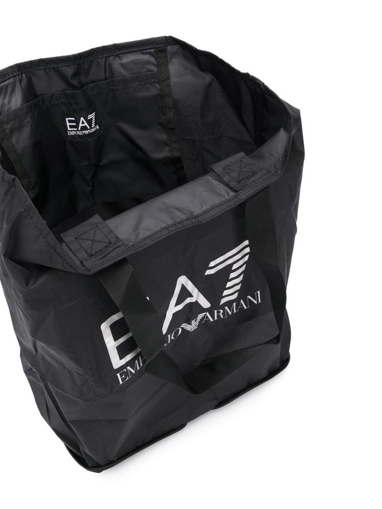 Armani Ea7 Emporio Armani Logo Nakupovalna Torba Ženske Črne | N2IG8F9G