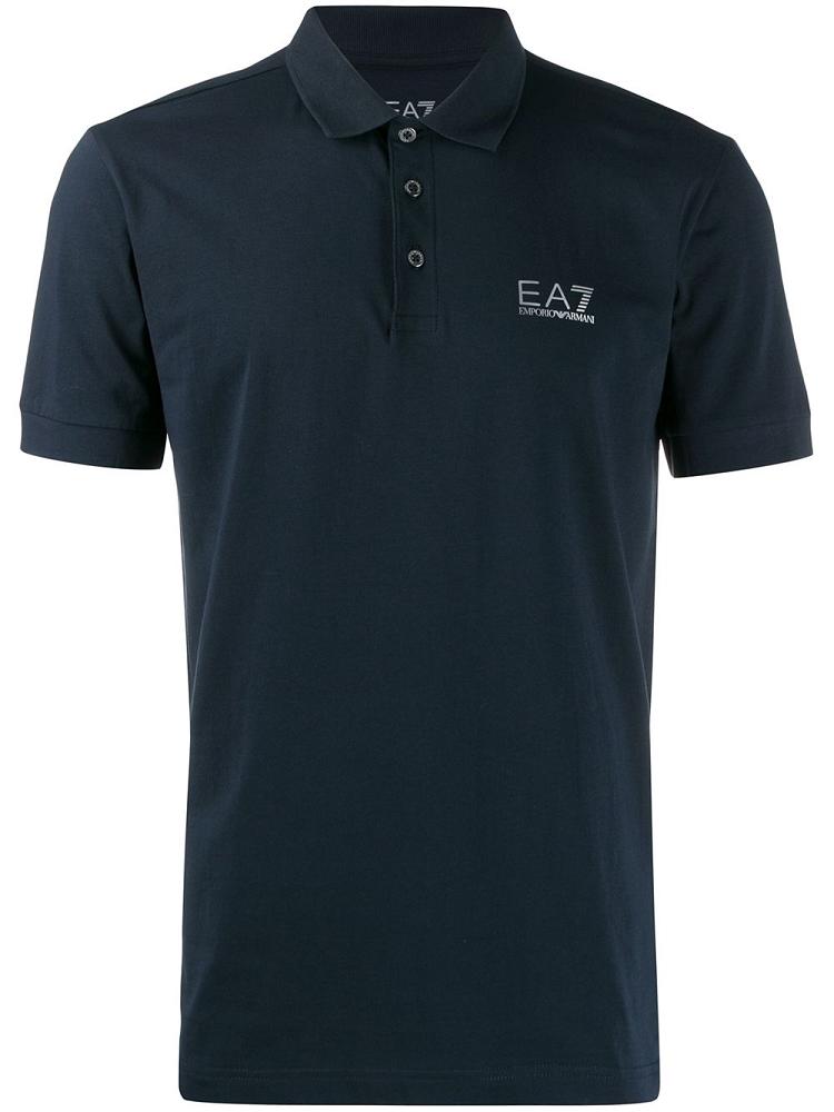 Armani Ea7 Emporio Armani Logo Polo Majice Moški Modre | GMD6RMZW