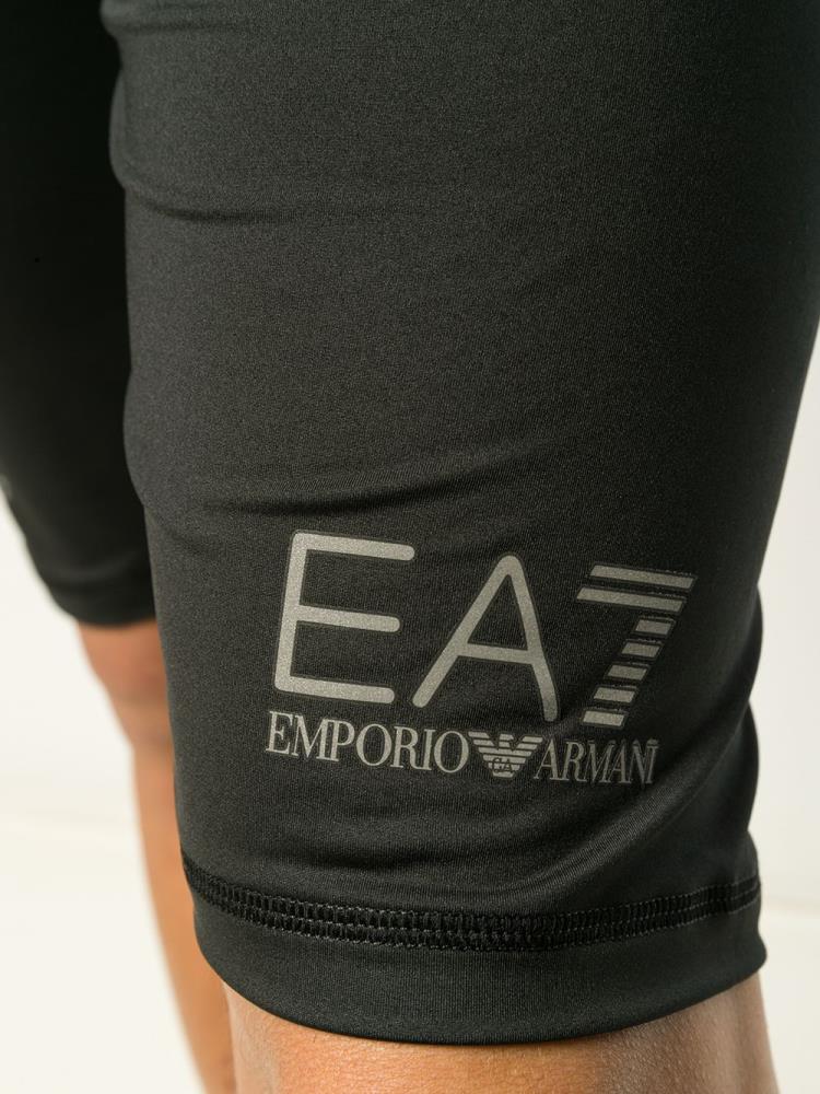 Armani Ea7 Emporio Armani Logo Print Compression Kratke Hlače Moški Črne | 0T5HDUUT