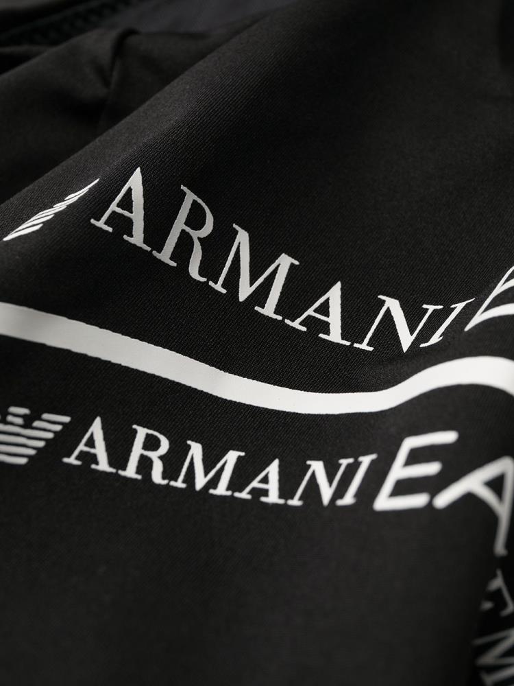 Armani Ea7 Emporio Armani Logo Print One Piece Kopalke Ženske Črne | PESSEXYY