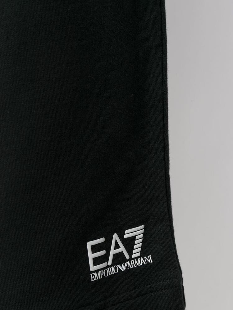 Armani Ea7 Emporio Armani Logo Print Running Kratke Hlače Kratke Hlače Moški Črne | BI2D1Z6O