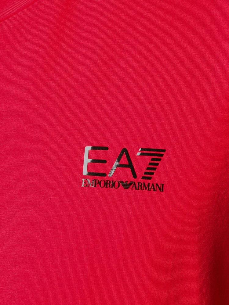 Armani Ea7 Emporio Armani Logo Print Slim Fit Majice Moški Rdeče | IXE5D07S