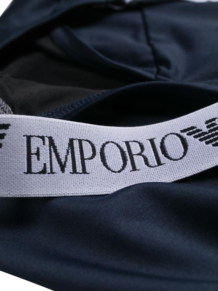 Armani Ea7 Emporio Armani Logo Strap One Piece Kopalke Ženske Črne | 2NWCI55I