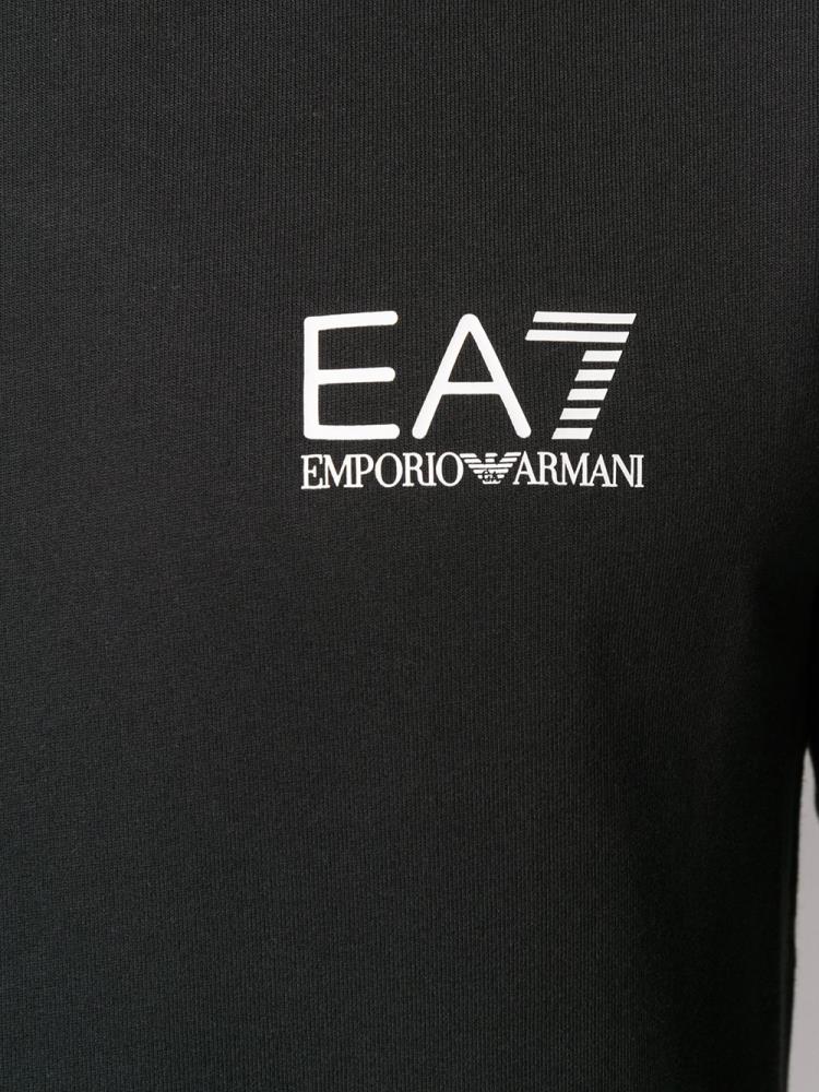 Armani Ea7 Emporio Armani Logo Stripe Športni Puloverji Moški Črne | R9TX1J0G