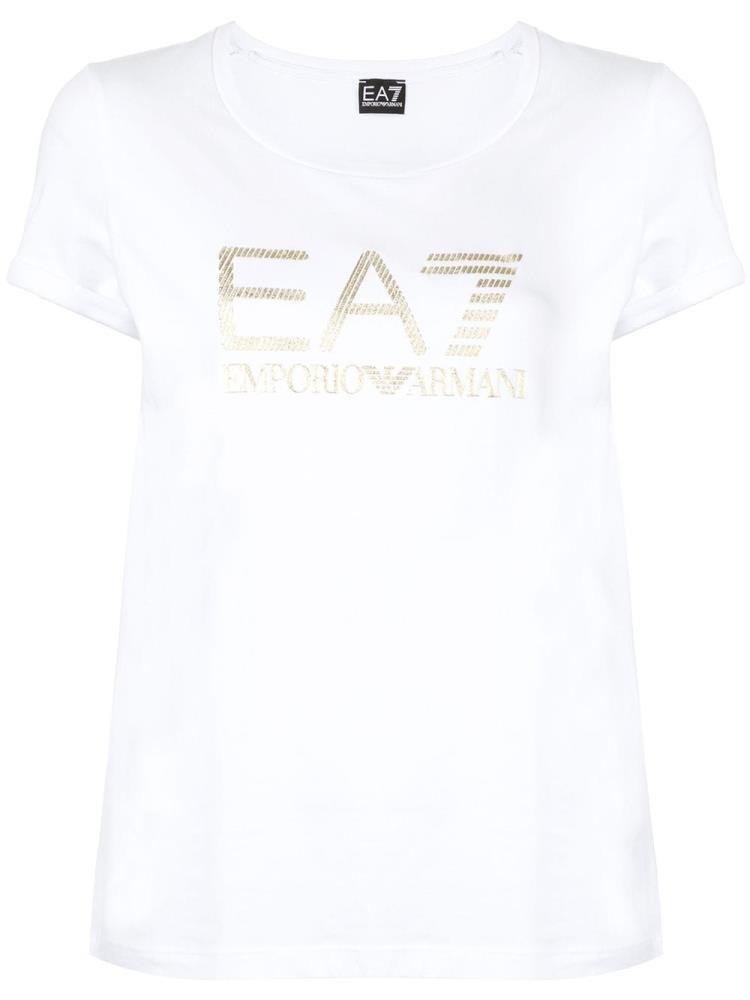 Armani Ea7 Emporio Armani Logo Majice Ženske Bele | X0HTO6TX