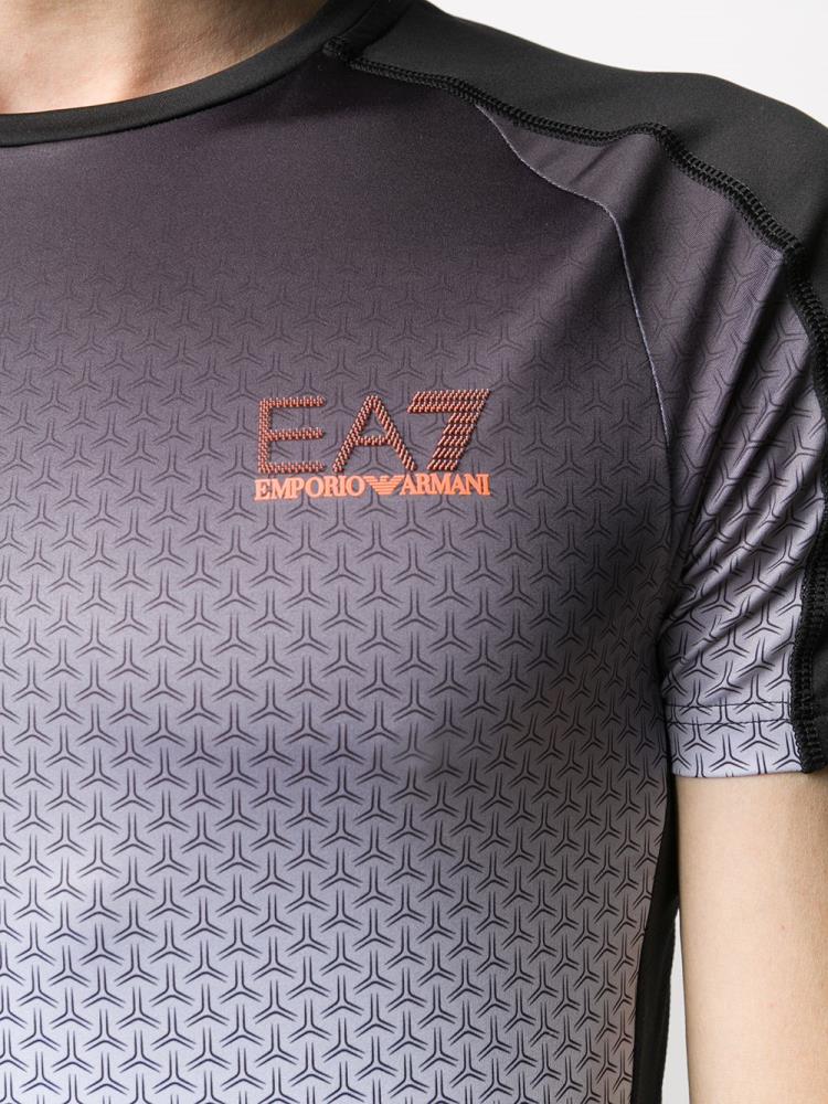 Armani Ea7 Emporio Armani Ombré Sport Top Top Moški Črne Oranžne | 298KXCPT