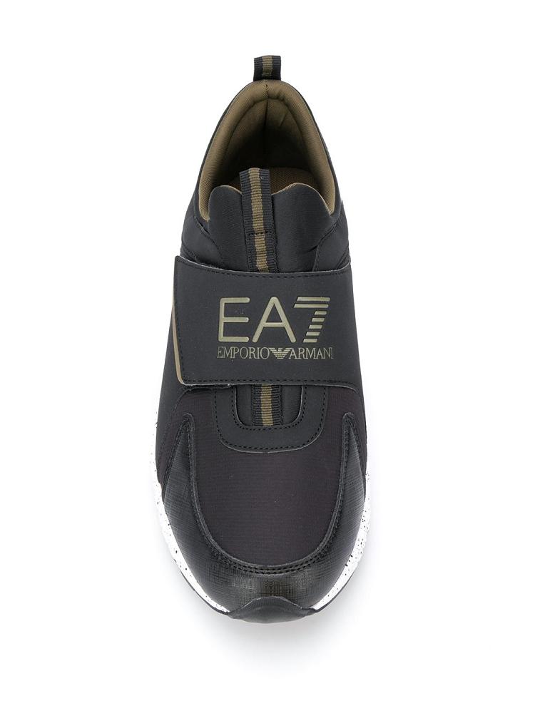 Armani Ea7 Emporio Armani Slip On Logo Superge Moški Črne | SN9J1E8X