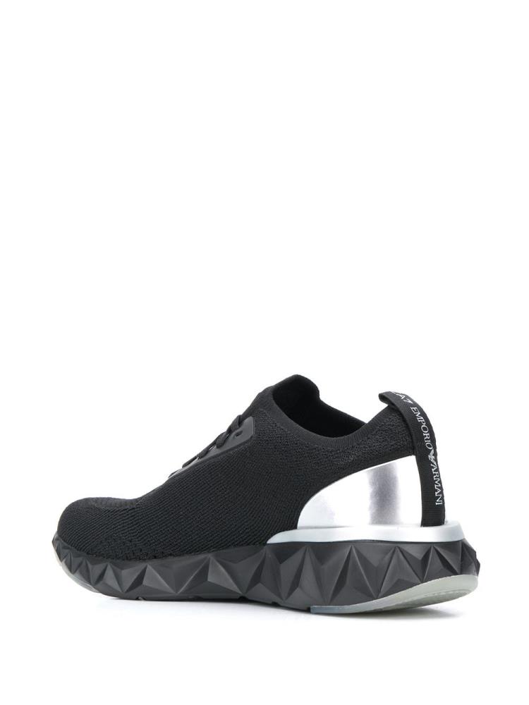 Armani Ea7 Emporio Armani Slip On Ridged Superge Ženske Črne | BSJVJ9H9