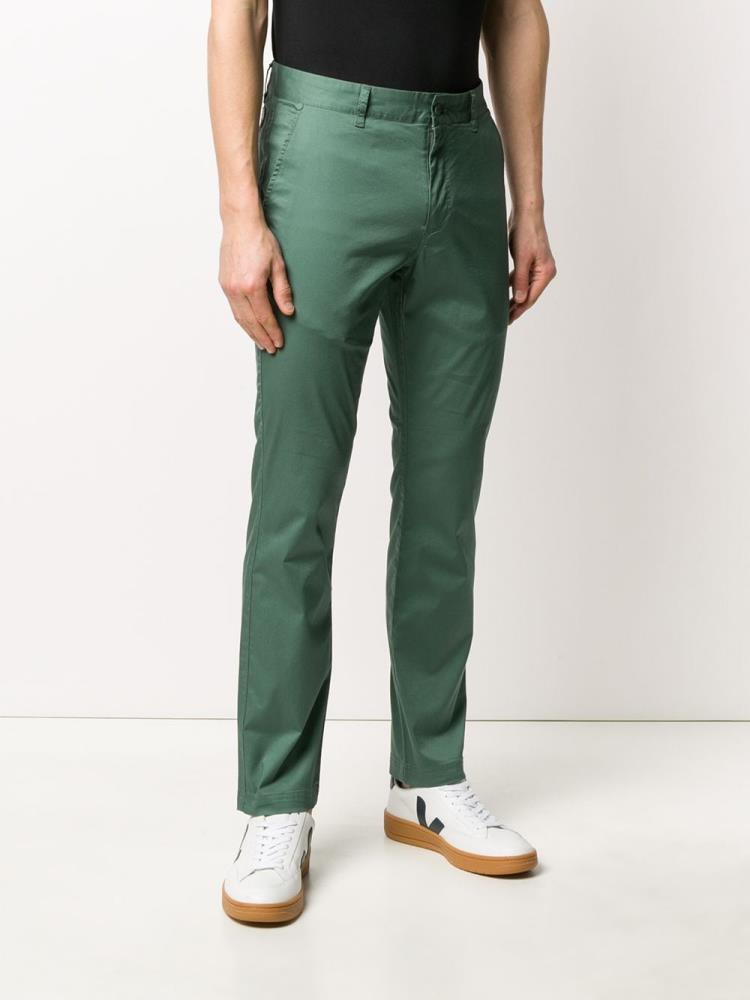 Armani Ea7 Emporio Armani Straight Leg Chinos Hlače Moški Zelene | WWX7ZXBG