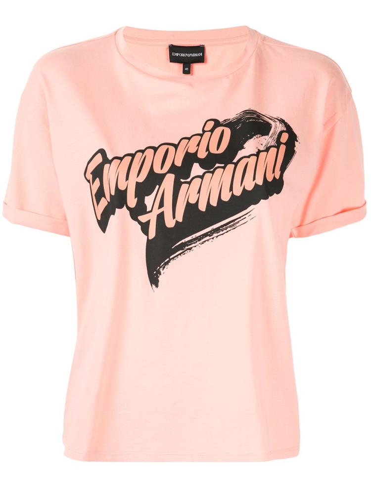 Armani Emporio Armani Branded Logo Majice Ženske Oranžne | LNAEI39Y