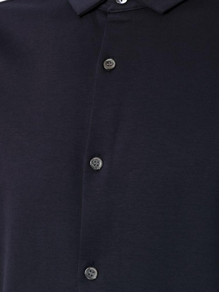 Armani Emporio Armani Buttoned Polo Majice Moški Črne | TBM1HK2N