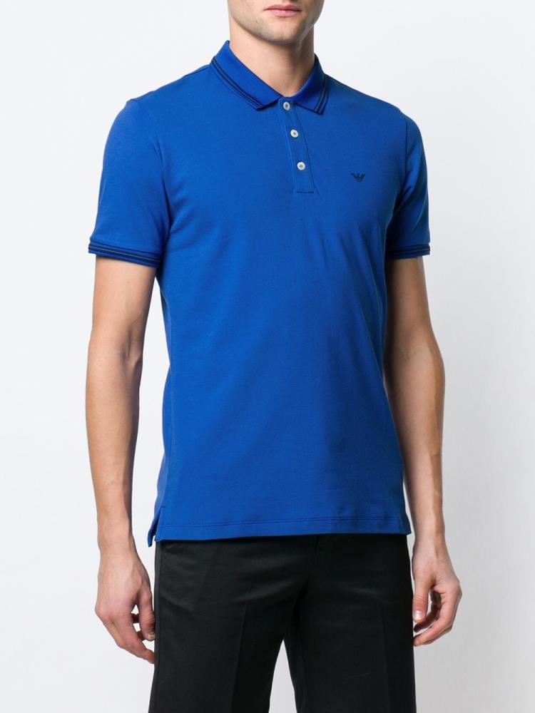 Armani Emporio Armani Classic Polo Majice Moški Modre | GRK5L4Q0