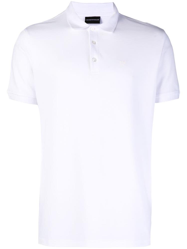 Armani Emporio Armani Classic Polo Majice Moški Bele | ZJSH8ZZI