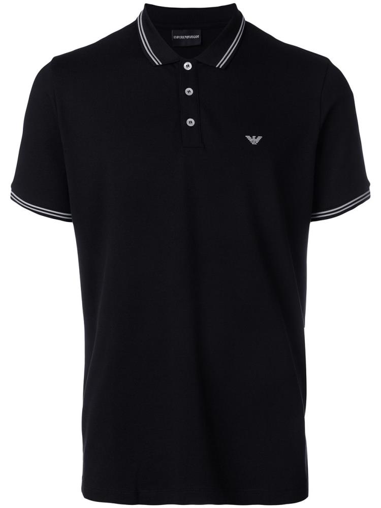 Armani Emporio Armani Classic Short Sleeve Polo Majice Moški Črne | LYBLZY5F