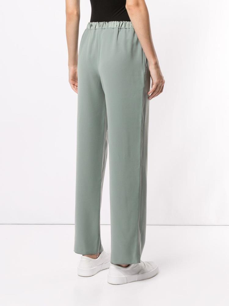 Armani Emporio Armani Classic Wide Leg Hlače Ženske Zelene | X7BT4AZ1