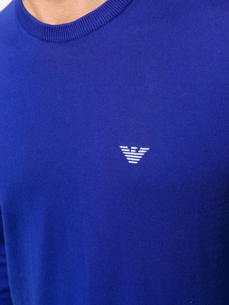 Armani Emporio Armani Crew Neck Skakalci Moški Modre | 4Z2PBTVW