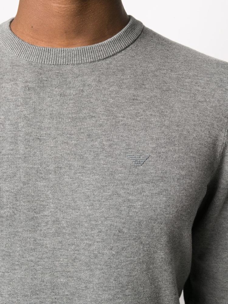 Armani Emporio Armani Crew Neck Športni Puloverji Moški Sive | Q1W2ZFHC