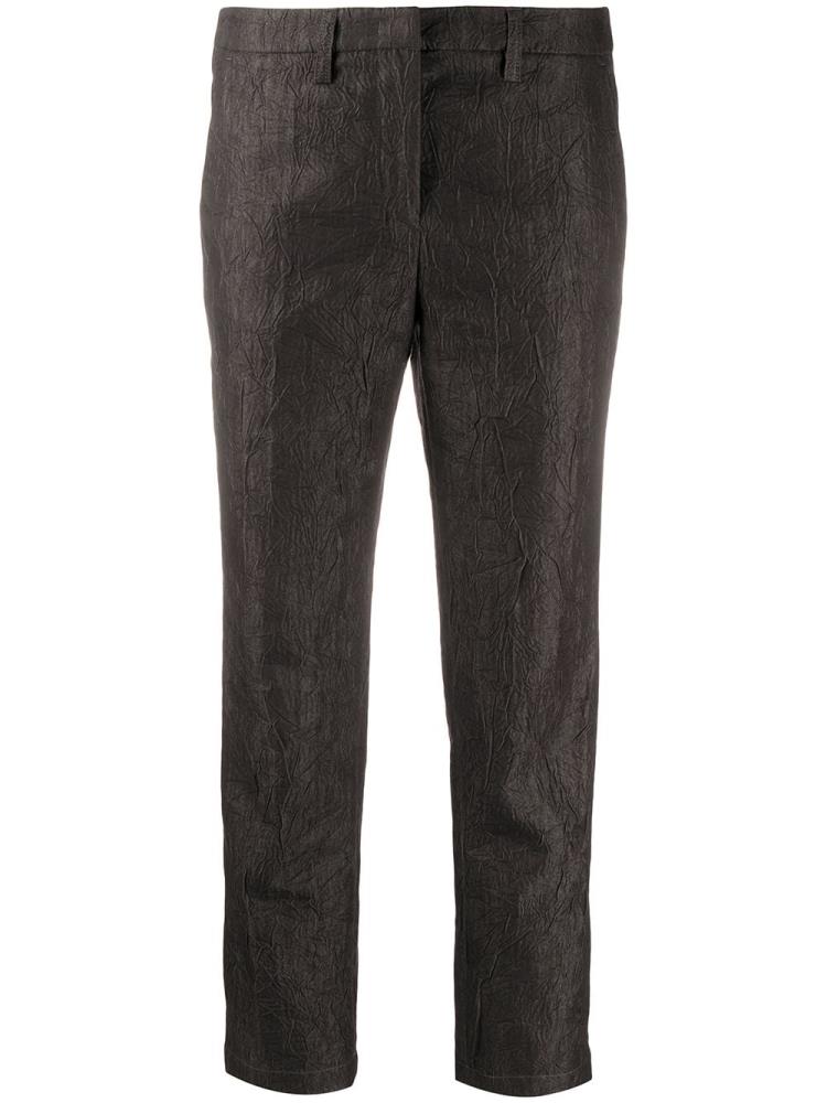 Armani Emporio Armani Crinkled Slim Fit Hlače Ženske Modre | FHUID4JP