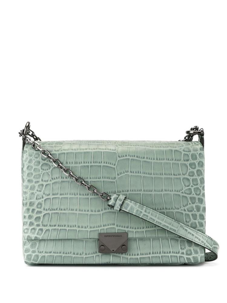 Armani Emporio Armani Crocodile Effect Torba Crossbody Ženske Zelene | TBRY1ABU