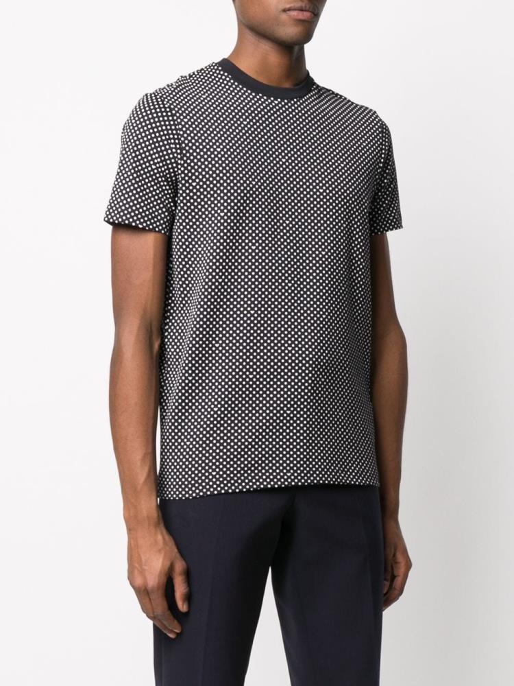 Armani Emporio Armani Dotted Crew Neck Majice Moški Modre Bele | NODX38N0