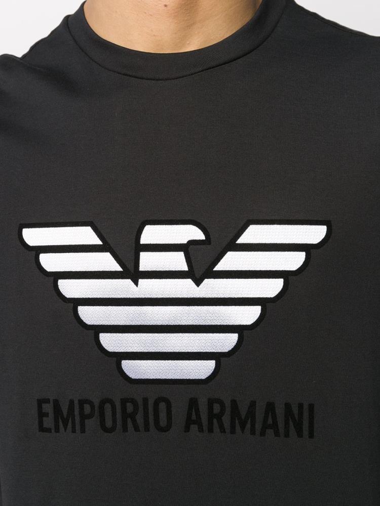 Armani Emporio Armani Eagle Logo Majice Moški Črne | 2ZIJW1BR