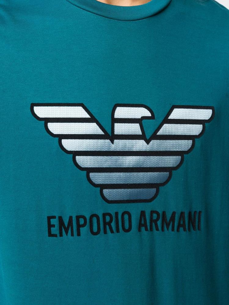 Armani Emporio Armani Eagle Logo Majice Moški Modre | NWK3VYEU