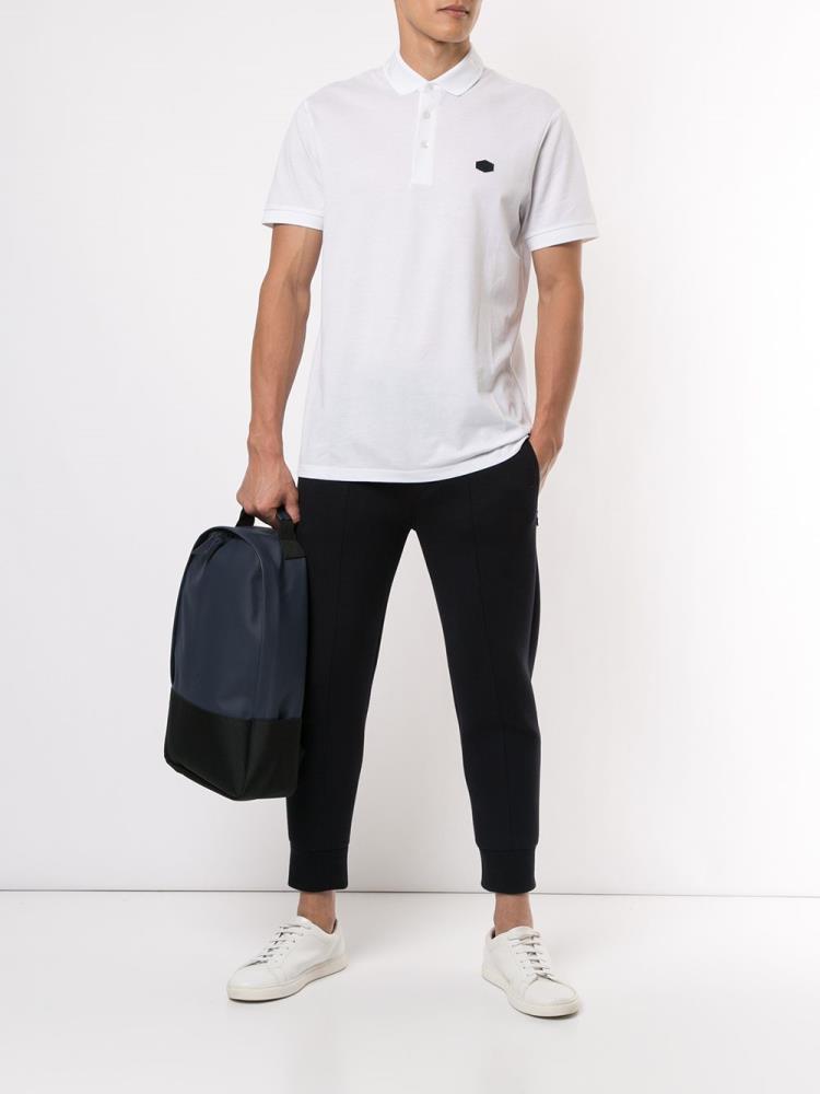 Armani Emporio Armani Eagle Patch Polo Majice Moški Bele | VI4WDGOJ