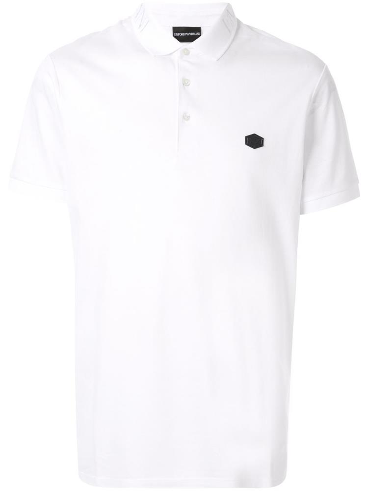 Armani Emporio Armani Eagle Patch Polo Majice Moški Bele | VI4WDGOJ