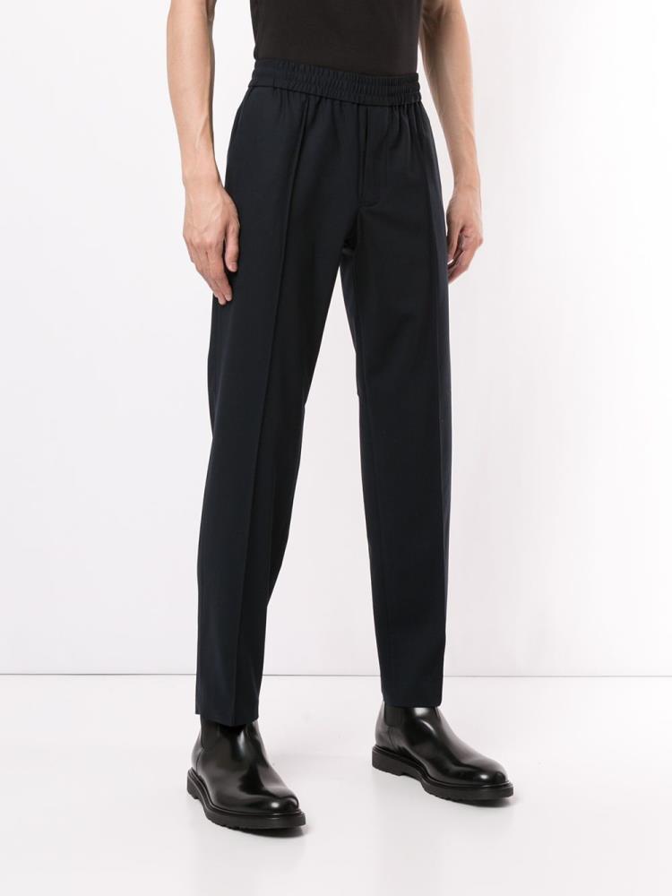 Armani Emporio Armani Elasticated Tailored Hlače Hlače Moški Modre | QBH4TF7X