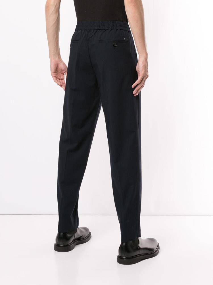 Armani Emporio Armani Elasticated Tailored Hlače Hlače Moški Modre | QBH4TF7X